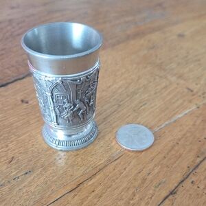 Vintage German Pewter Shot Glass